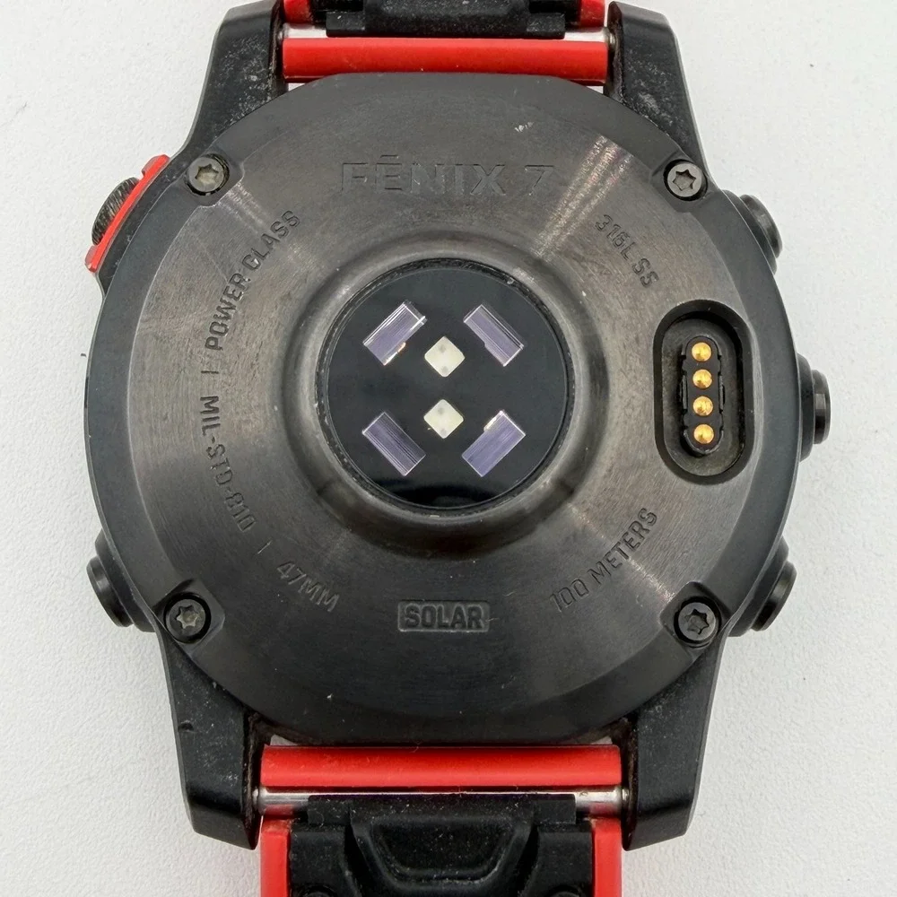 Garmin FENIX 7 Solar 51mm GPS Smartwatch - Black Red Band